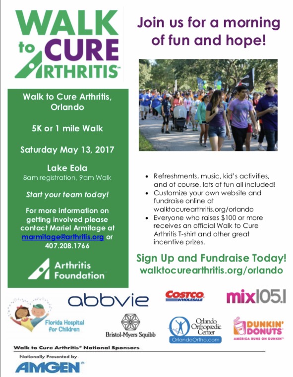 Walk to Cure Arthritis Encore at Avalon Park Encore at Avalon Park