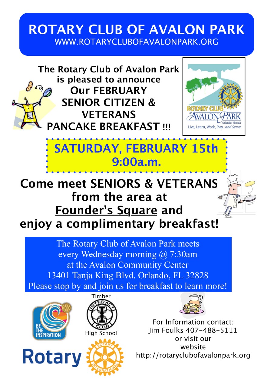 Rotary Club of Avalon Park pancake breakfast