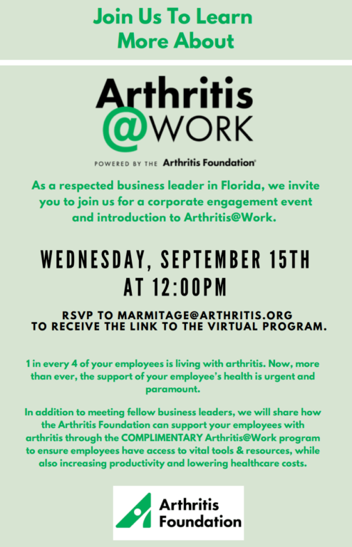 Arthritis@Work Event