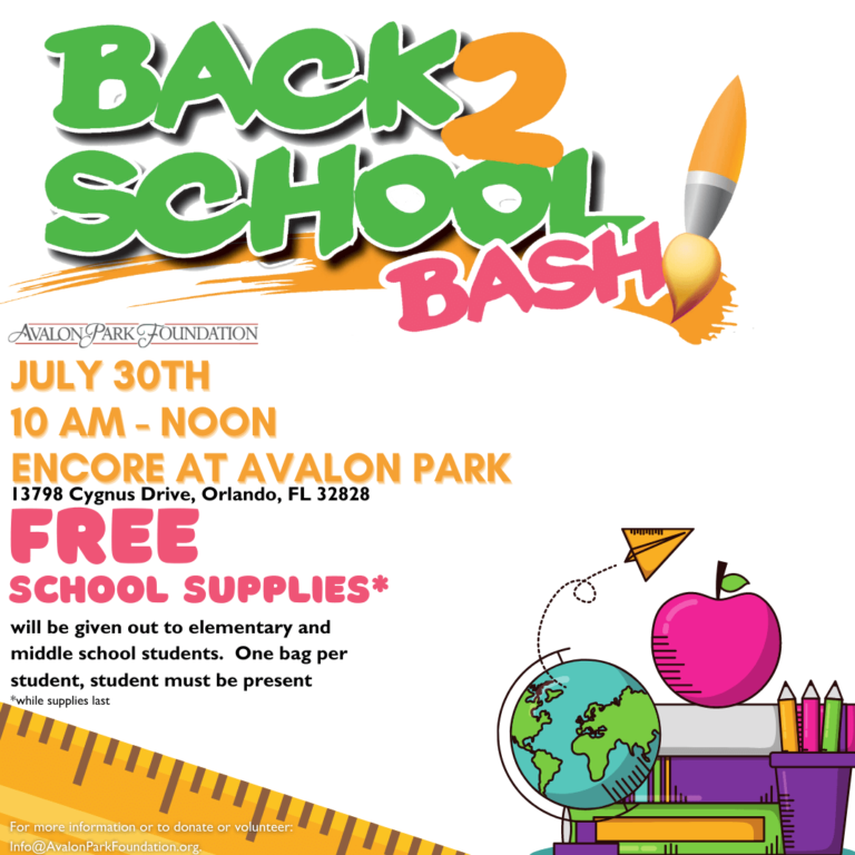 Back 2 School Bash Information